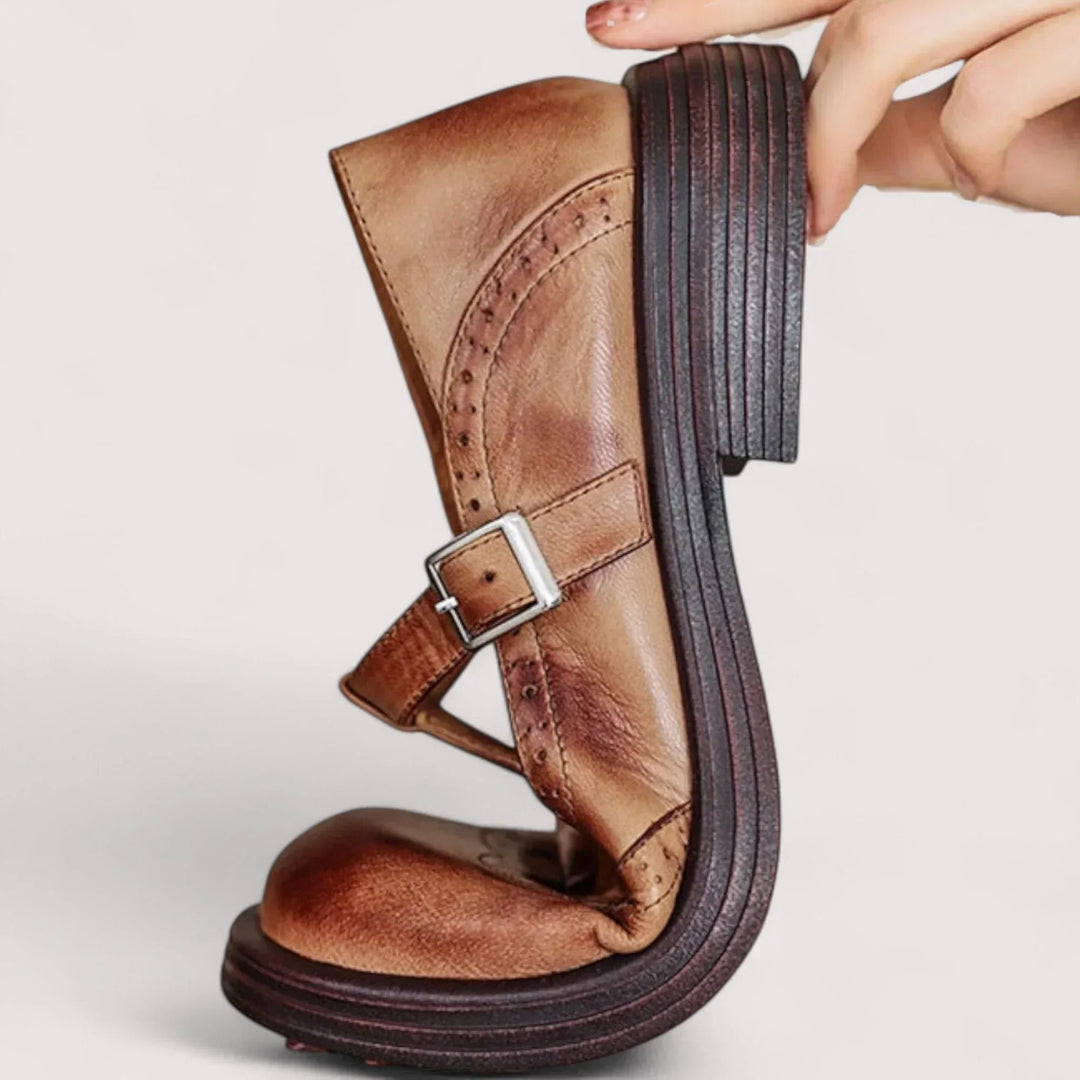 Alina | Women's Orthopedic-Style Mary Jane Block Heels image 4