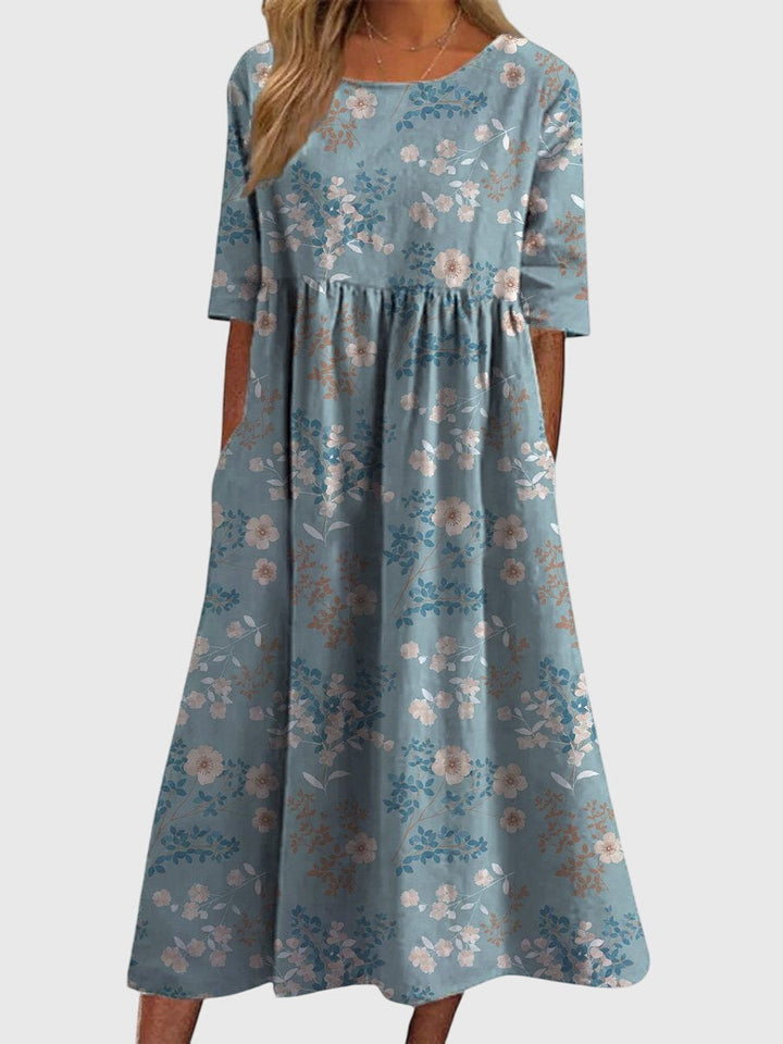 Women's Relaxed-Fit Flowy Midi Dress for Formal Occasions — view 5