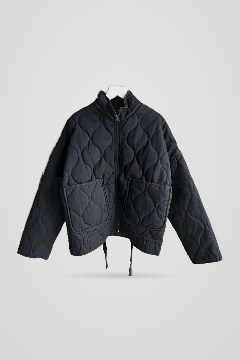 Amberly | Women's Zip-Front Oversized Padded Jacket for Everyday Wear in Black
