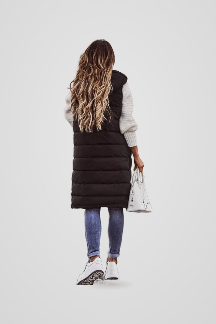 Adalyn | Women's Zip-Front Hooded Padded Gilet for Layering, image 4