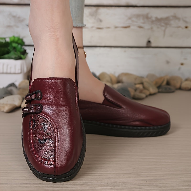 Liselotte Orthopedic-Style Cushioned Loafers with Knot Detail - image 1