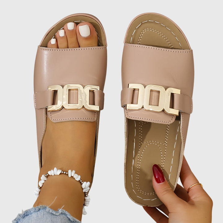 Women's Orthopedic Cushioned Slip-On Buckle Sandals for Sunny Days — view 5