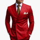 Herren-Anzug zweireihig – Tailliertes Set mit Reverskragen-Blazer & Hose für Hochzeit & Business