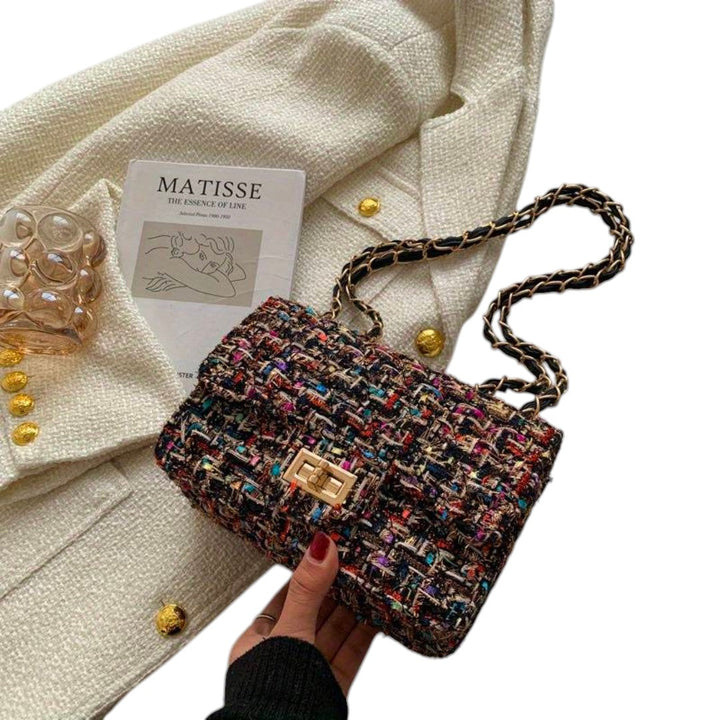 Philippina | Women's Tweed Chain Shoulder Bag