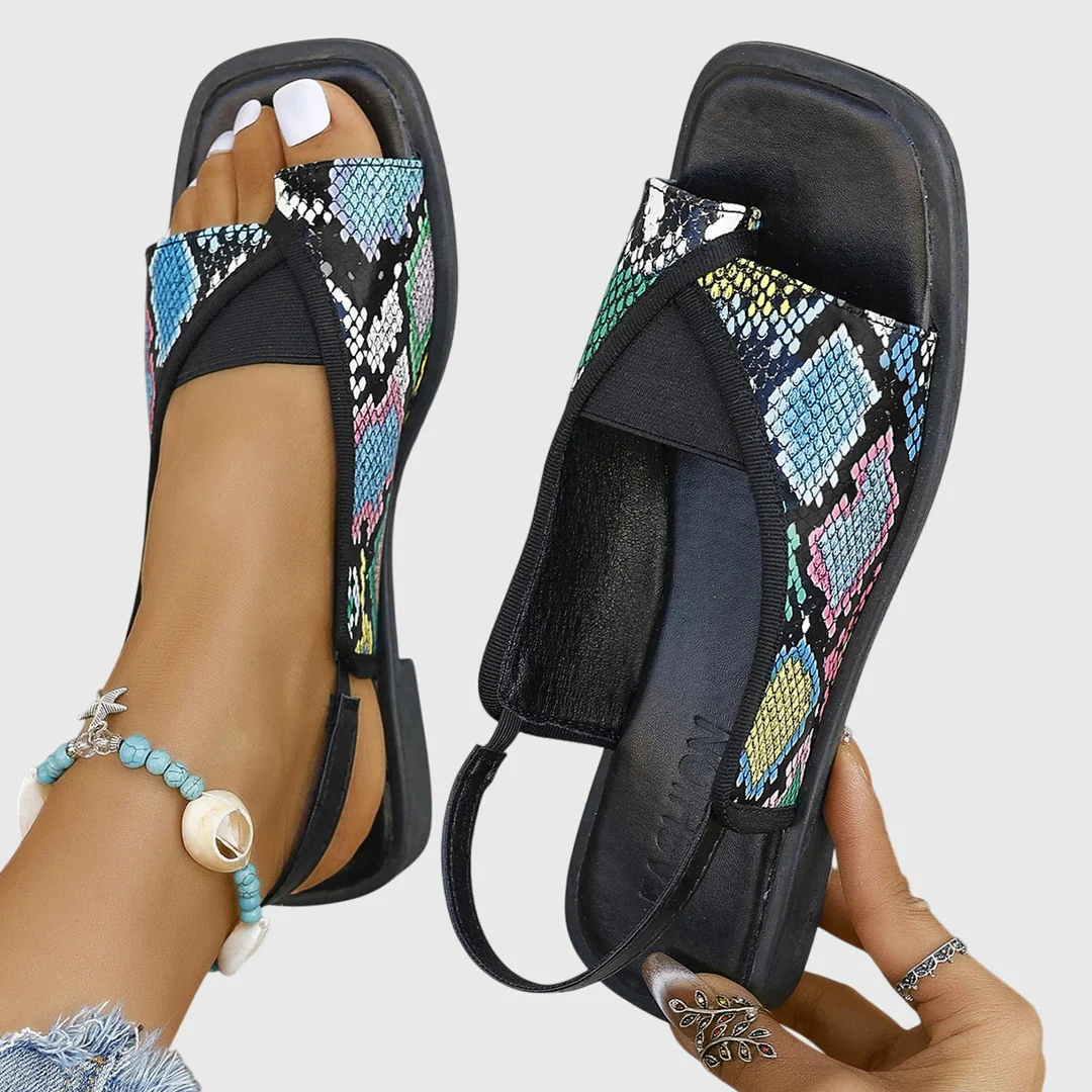 Women's Orthopedic Comfort Slip-On Flat Sandals for Summer — view 3