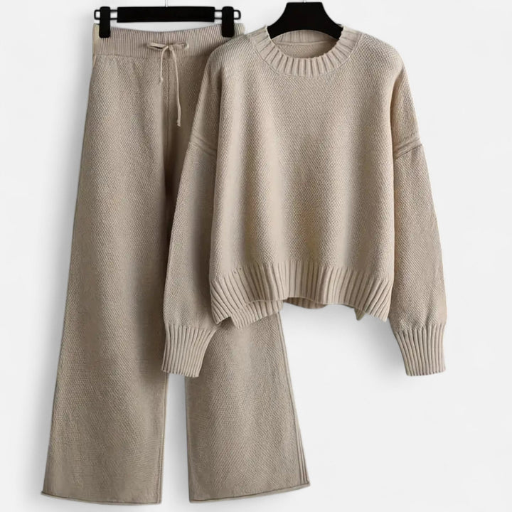 Felicienne | Women's Knit Sweater & Wide-Leg Trouser Set