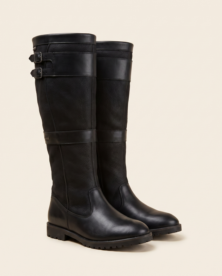 Theodora | Women's Cushioned Buckle Boots for All-Day Wear - studio product shot