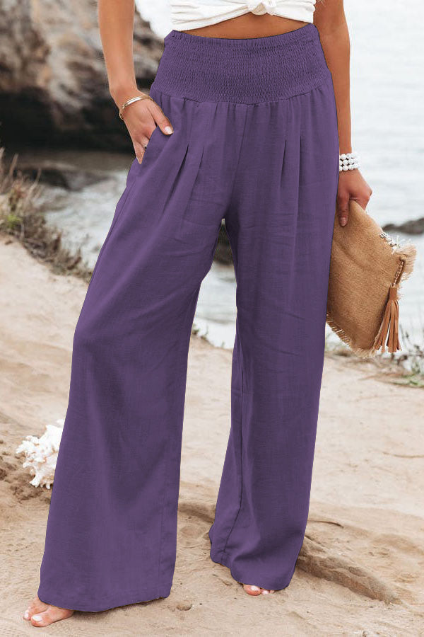 Ffion | Women's Oversized Trousers for Everyday Wear in Purple