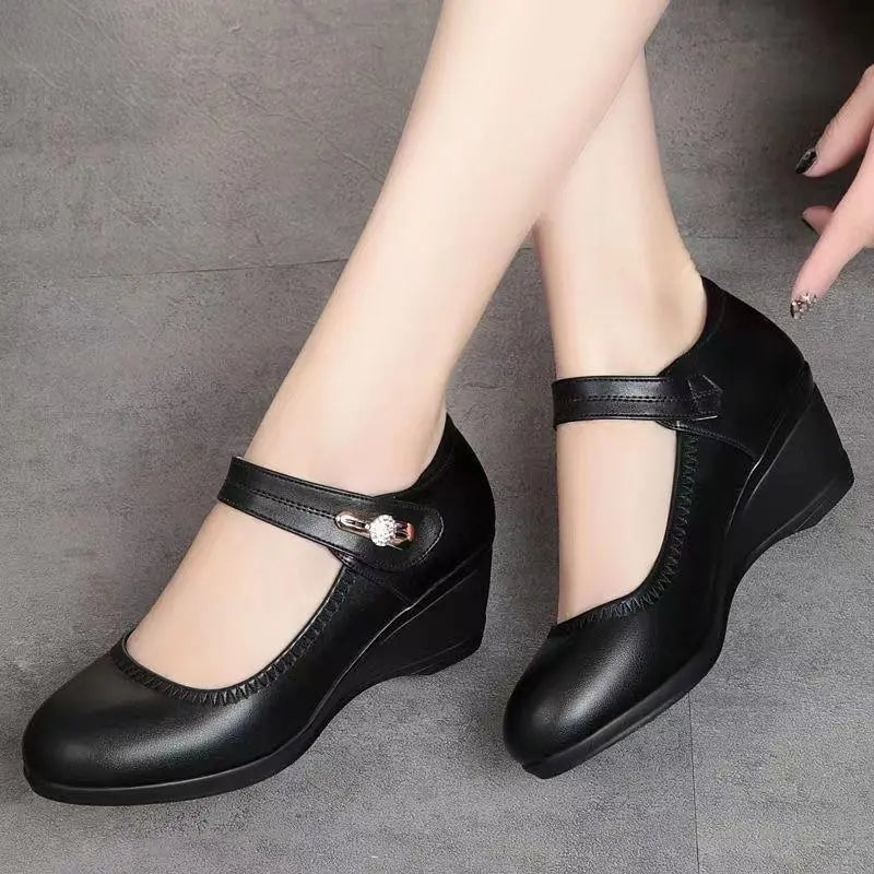 Maribeth Mary Jane Wedge Comfort Shoes - image 9