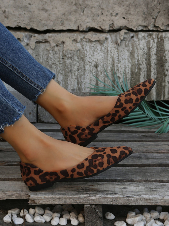Claribel | Women's Leopard Print Pointed Flats