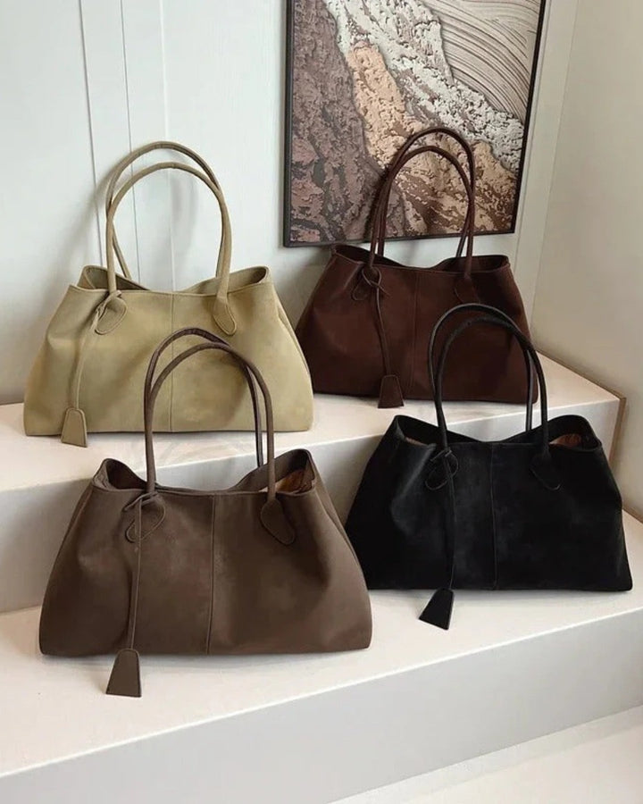 Nola | Women's Faux Leather Slim Large Tote Bag