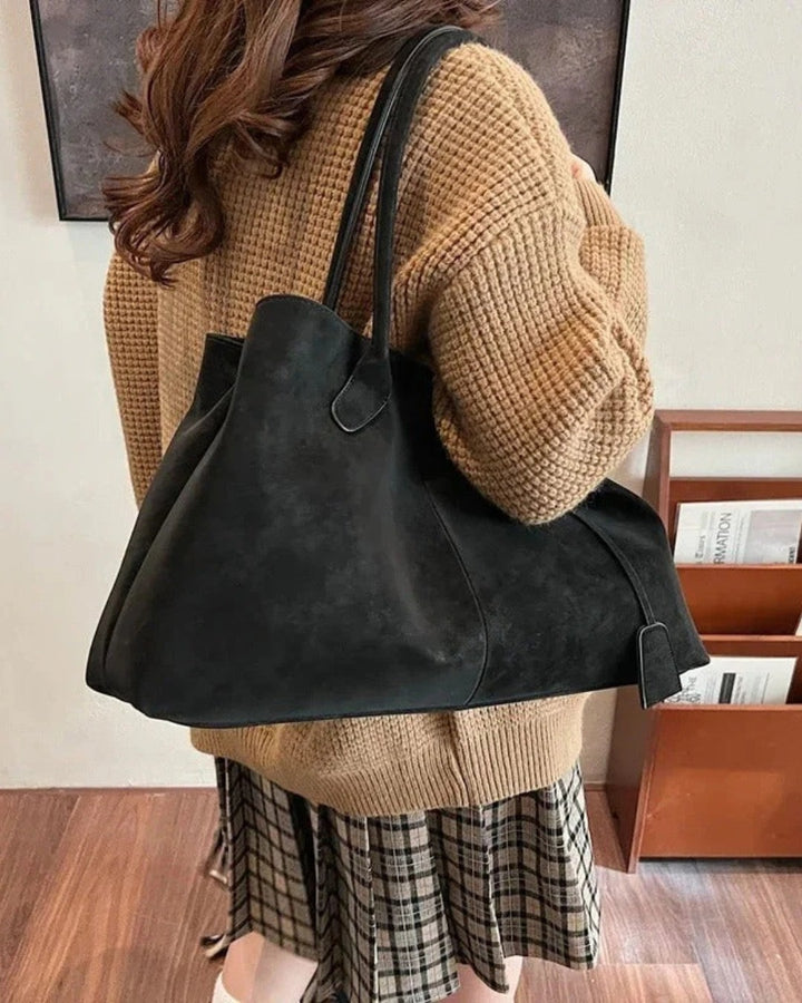 Nola | Women's Faux Leather Slim Large Tote Bag