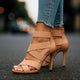 Adalyn | Women's Cushioned Heels for Wide Feet in Apricot, image 4