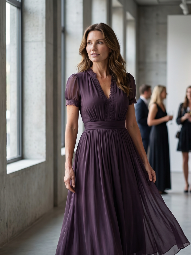 Bronwyn | Women's Long-Sleeve Maxi Dress for Everyday Wear, image 5