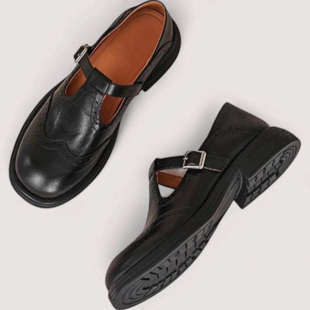 Alina | Women's Orthopedic-Style Mary Jane Block Heels image 2