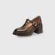 Floriane Chunky Block-Heel Mary Jane Pumps with T-Strap - image 8