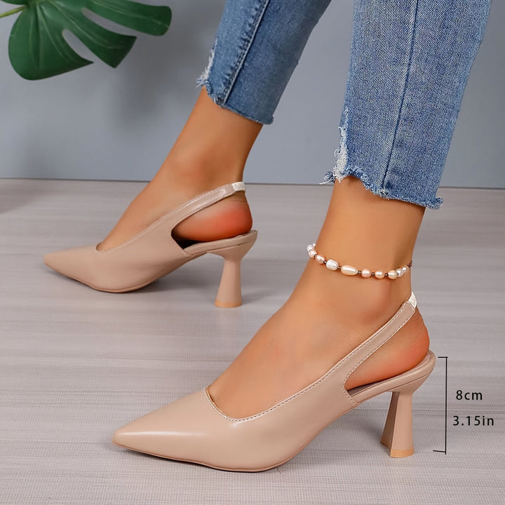 Ombeline Pointed-Toe Slingback Heels - image 9