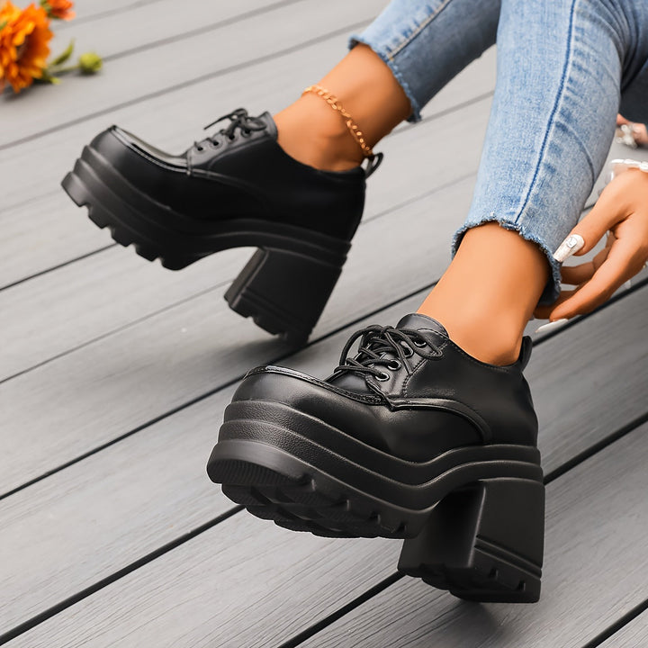 Nesta Chunky Lace-Up Platform Shoes - image 6