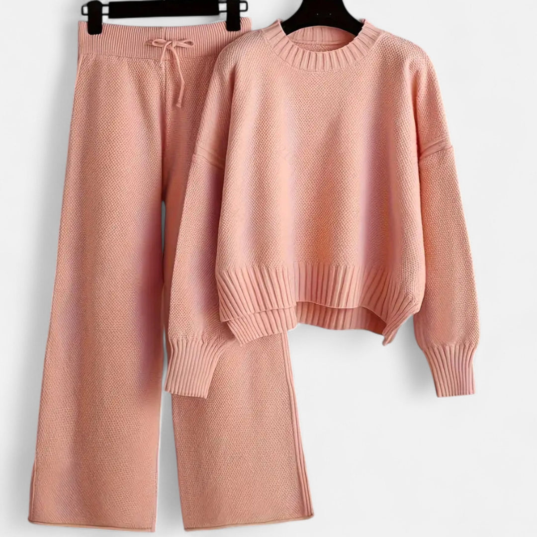 Felicienne | Women's Knit Sweater & Wide-Leg Trouser Set
