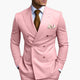 Herren-Anzug zweireihig – Tailliertes Set mit Reverskragen-Blazer & Hose für Hochzeit & Business