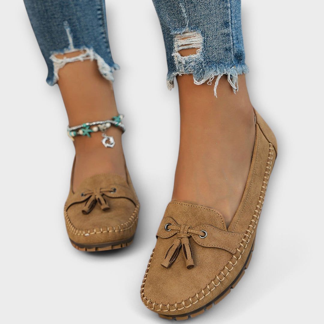 Damen Komfort-Loafer – Stützende, gepolsterte Slip-On Flats für jeden Tag