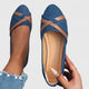 Kathleen Orthopedic-Style Criss-Cross Flats with Wide Toe Box - image 1