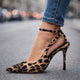 Tamsine Animal-Print Pointed-Toe Ankle-Strap Heels - image 1