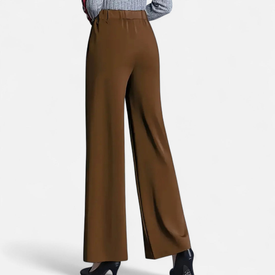 Adelina | Women's High-Waist Straight-Leg Trousers