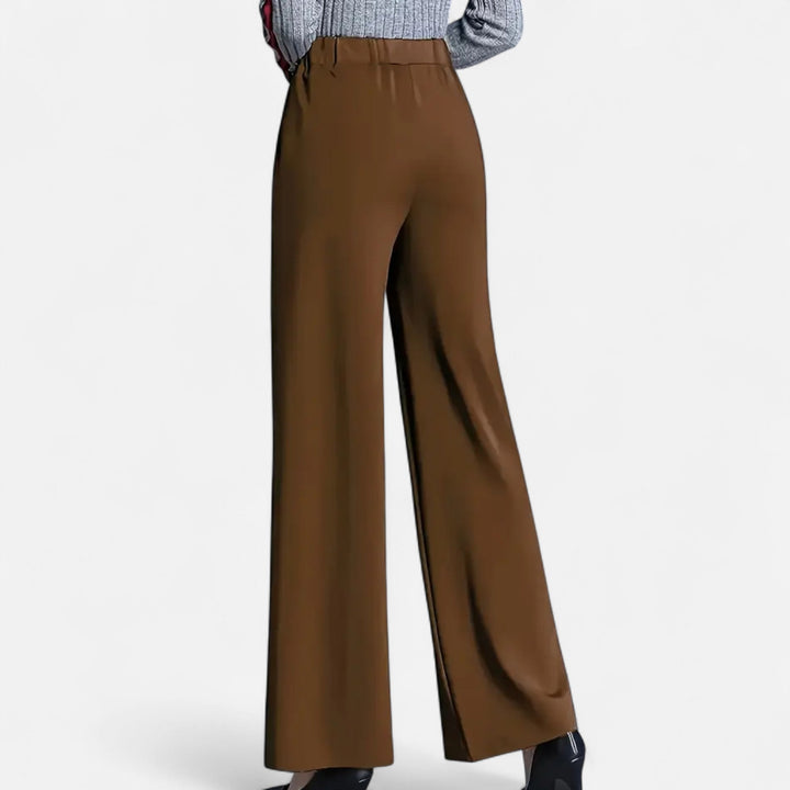 Doriane | Women's High-Waist Wide-Leg Trousers