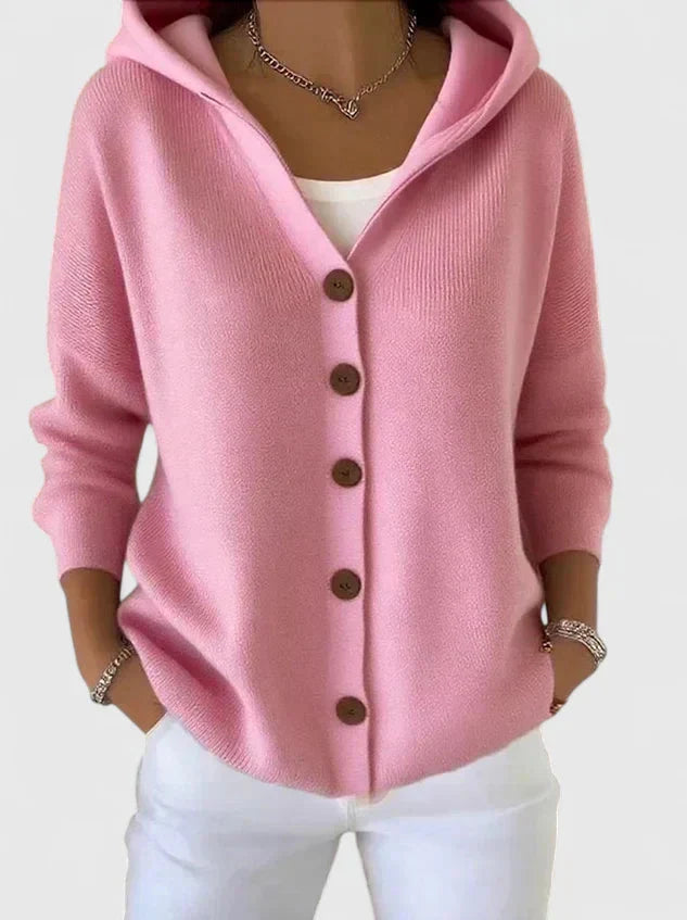 Pippa | Women's Button-Up Hooded Cardigan