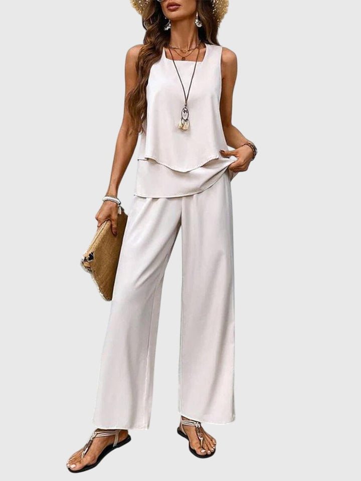 Lisbeth | Women's Trousers for Cold Weather in White