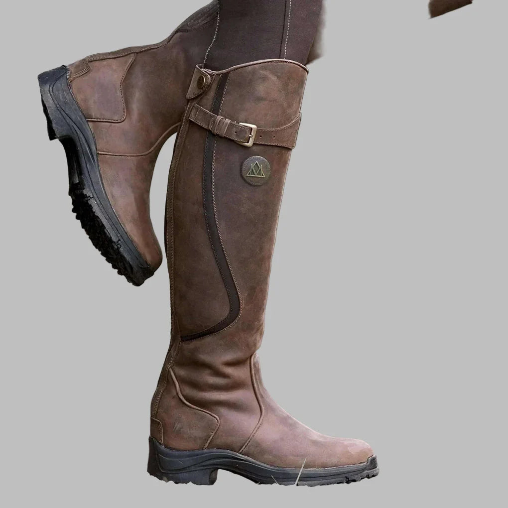 Greta | Women's Orthopedic-Style Leather Knee-High Boots image 1
