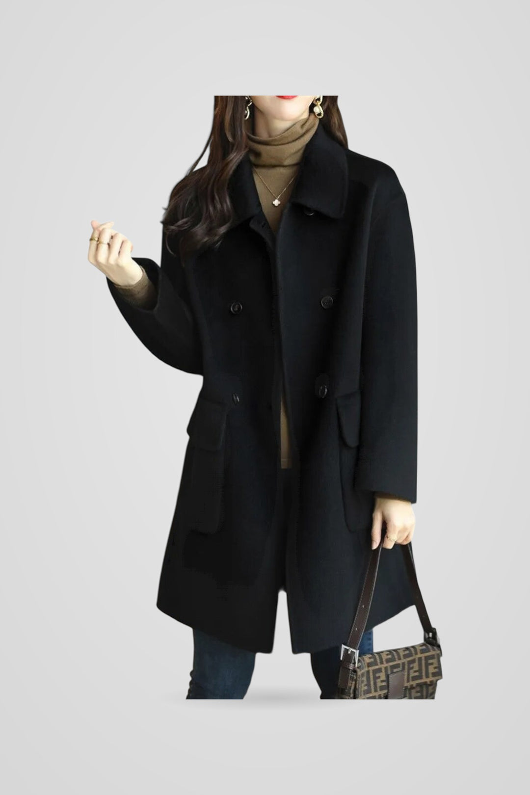 Georgiana | Women's Double-Breasted Oversized Coat for Everyday Wear, image 8