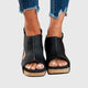 Women's Orthopedic Cushioned Wedge Buckle Sandals for Walking — view 5