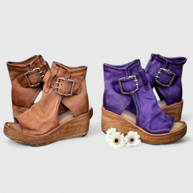 Women's Orthopedic Arch-Support Wedge Flat Sandals for Everyday Wear — view 2