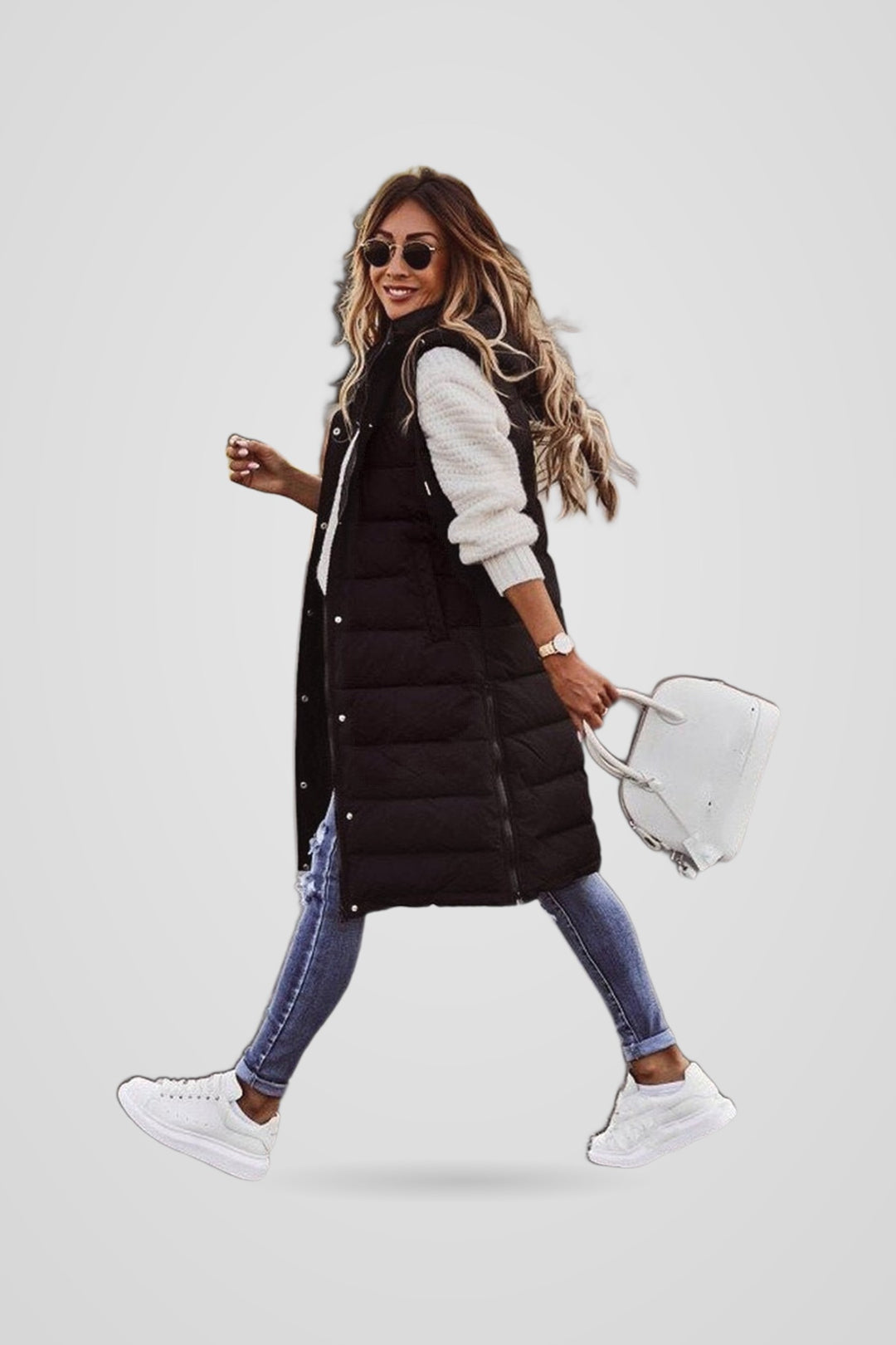 Adalyn | Women's Zip-Front Hooded Padded Gilet for Layering, image 3