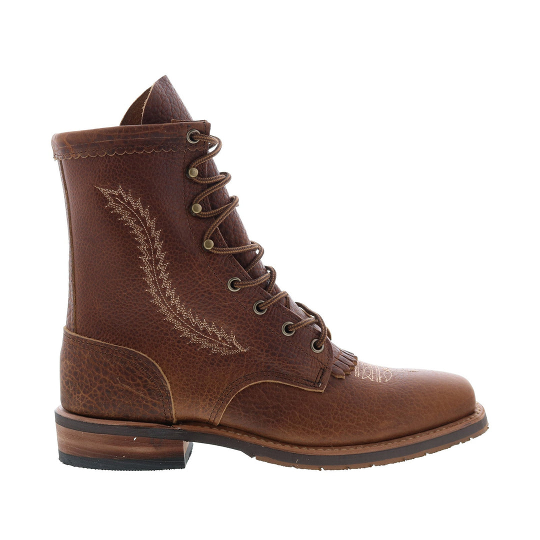 Callie | Women's Brown Lace-Up Cowboy Boots