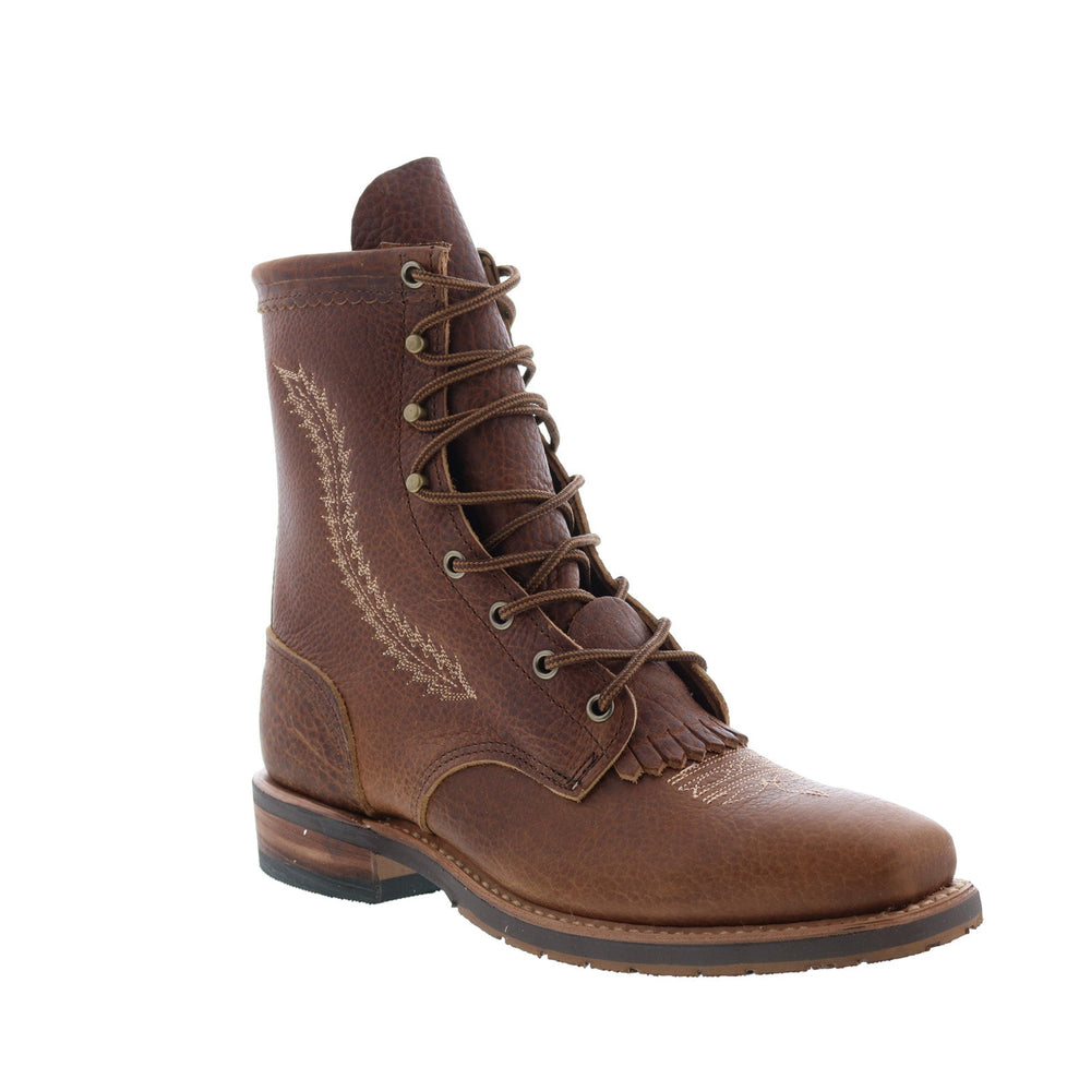 Callie | Women's Brown Lace-Up Cowboy Boots