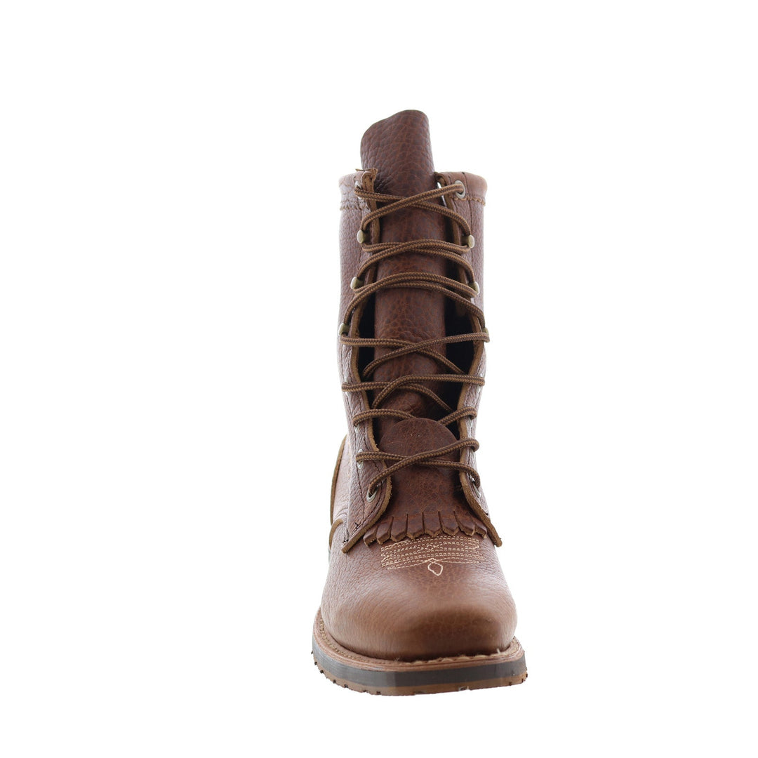 Callie | Women's Brown Lace-Up Cowboy Boots