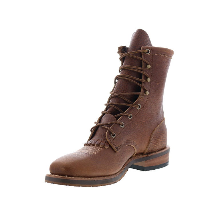 Callie | Women's Brown Lace-Up Cowboy Boots