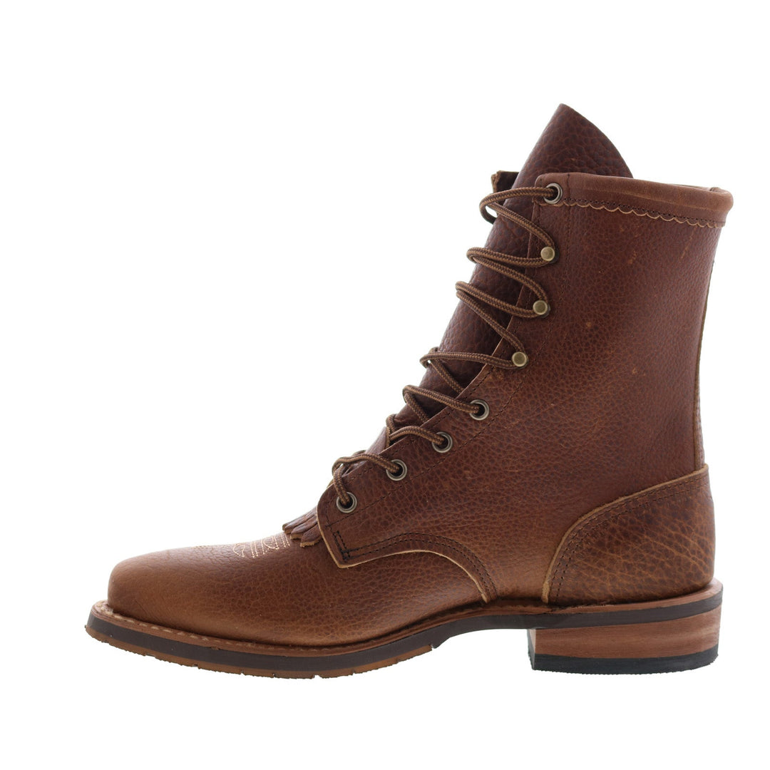 Callie | Women's Brown Lace-Up Cowboy Boots