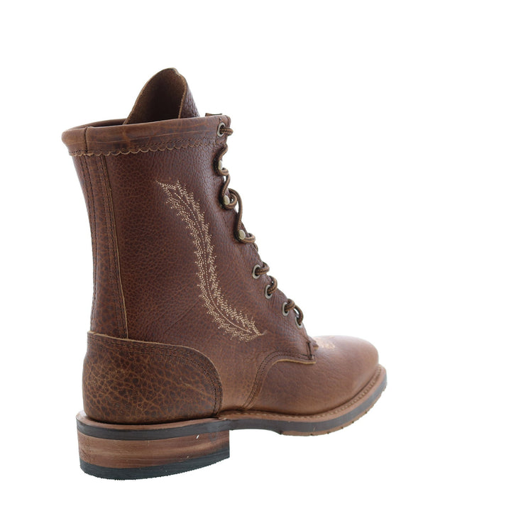 Callie | Women's Brown Lace-Up Cowboy Boots