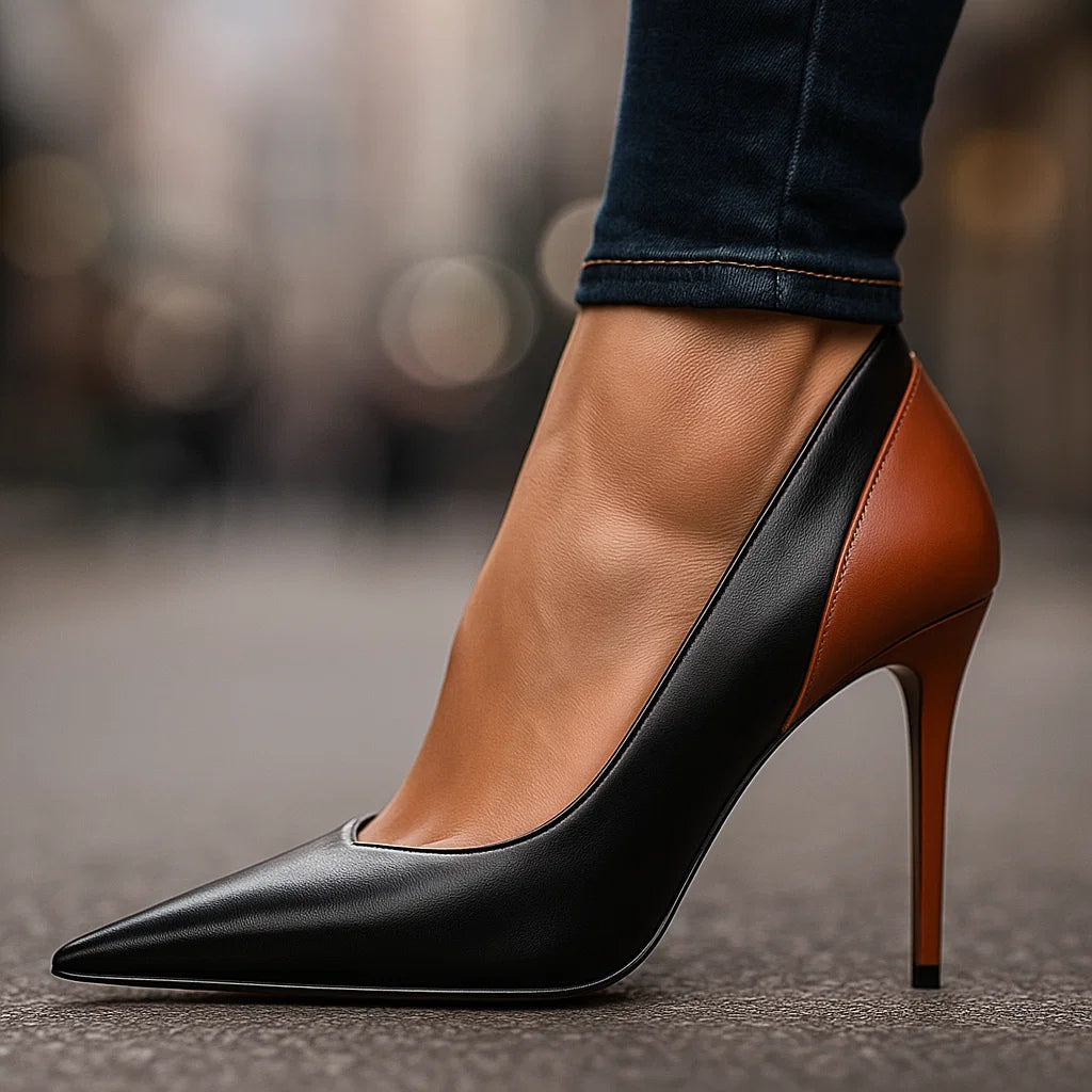 Lowena Two-Tone Pointed-Toe Stiletto Pumps - image 3