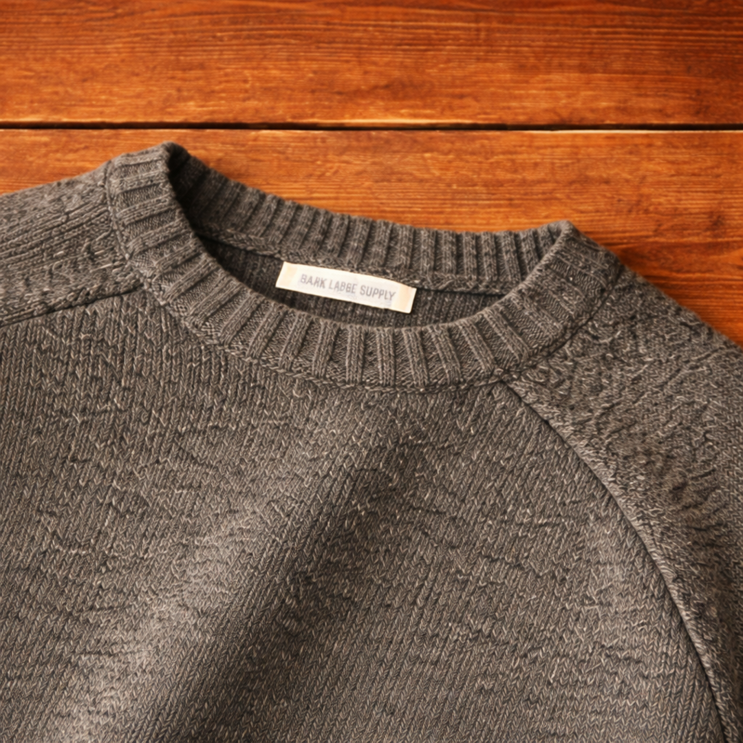 Giada | Women's Crew Neck Knit Sweater with Elbow Patches