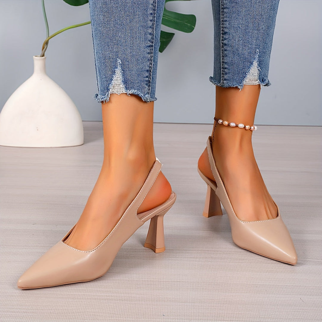 Ombeline Pointed-Toe Slingback Heels - image 8
