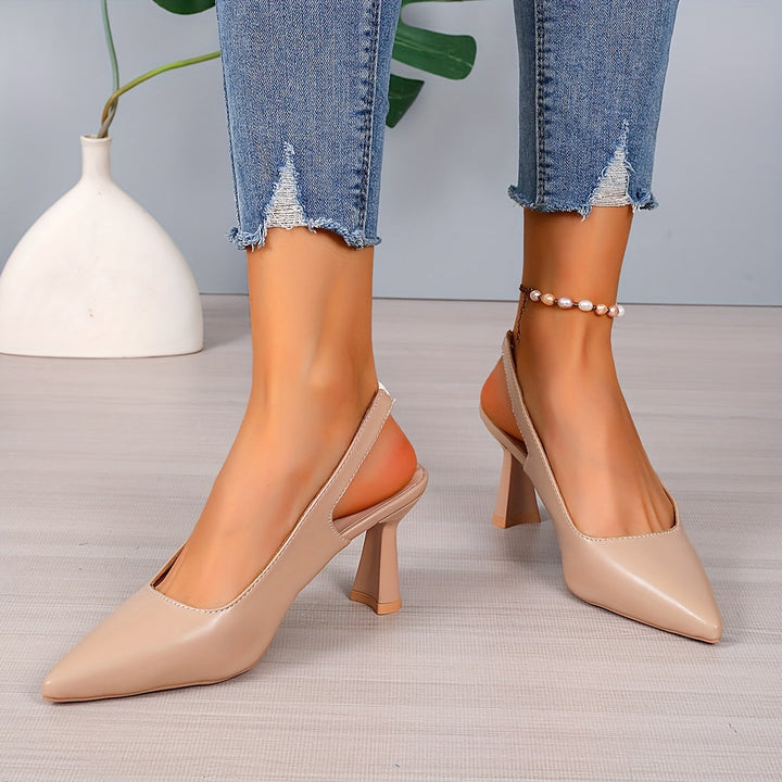 Ombeline Pointed-Toe Slingback Heels - image 8