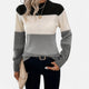 Charlene | Women's Striped Knit Crew Neck Sweater