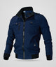 Caspian | Men's Oversized Ribbed Coat for Fall and Winter in Blue