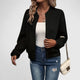 Cassia | Women's Zip-Front Jacket for Everyday Wear in Black