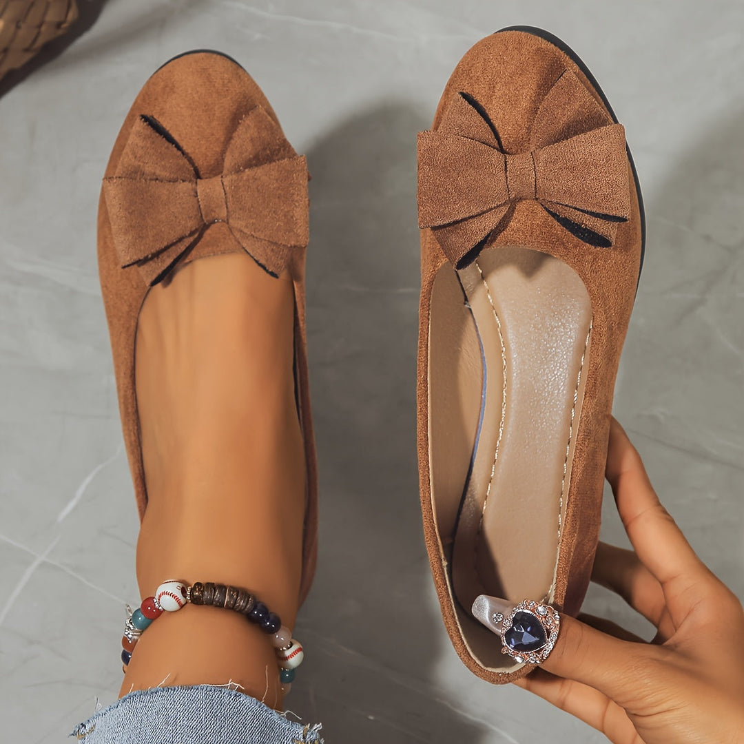 Women's Orthopedic Comfort Flat Bow-Detail Walking Shoes for Travel — view 21